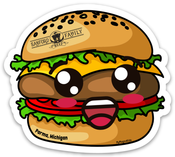 Sanford Family Beef Hamburger Sticker