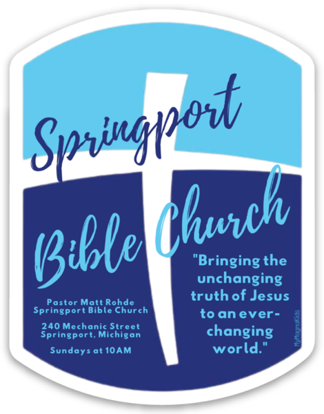 Springport Bible Church Sticker